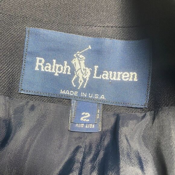 Ralph Lauren Vintage Navy & Gold Braid Double Breasted Nautical Inspired Blazer - Picture 16 of 17